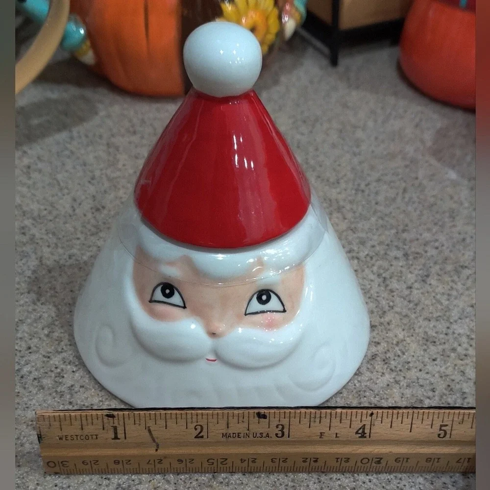 Johanna Parker Santa Claus Small‎ Jar Canister Creamer Christmas Holiday
